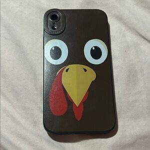 Brown Turkey Design Bird Phone Case I phone 10 XR